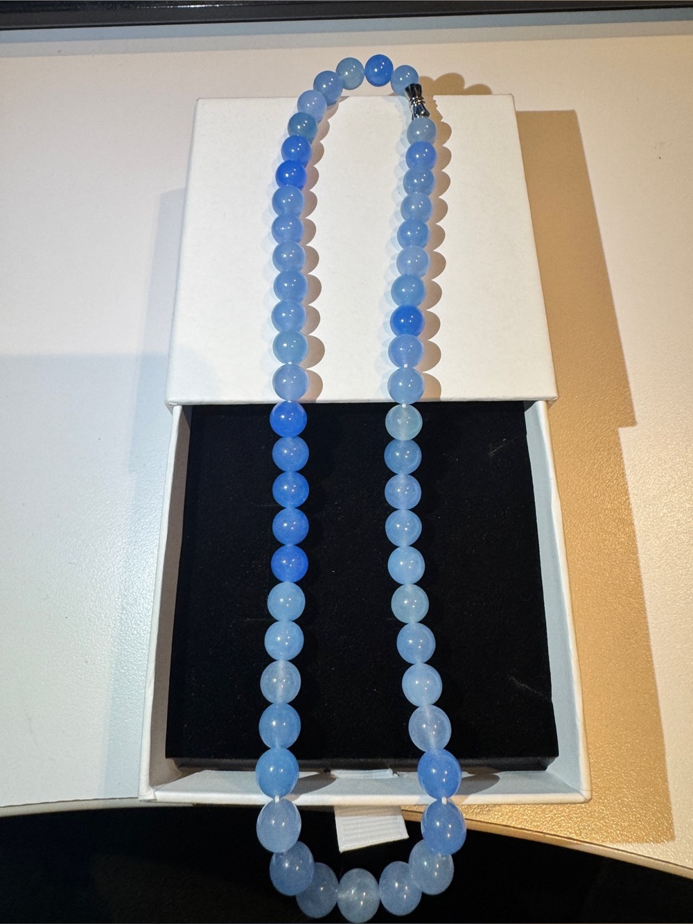 Jadeite Jade Beaded Necklace - Elegant Women’s Jewelry